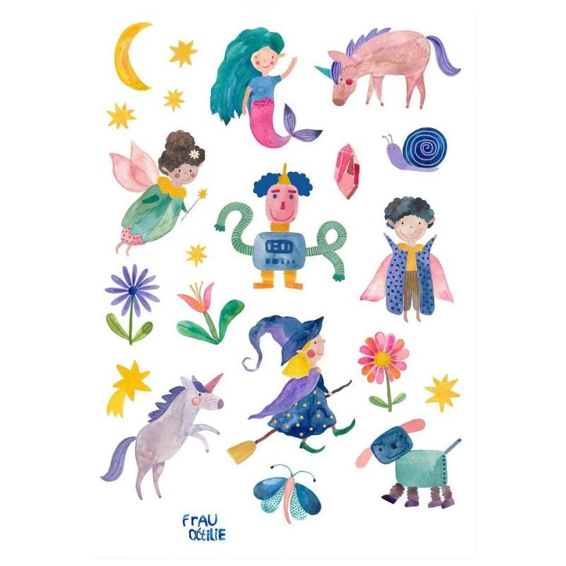 Wasserfeste Sticker Fantastische Wesen