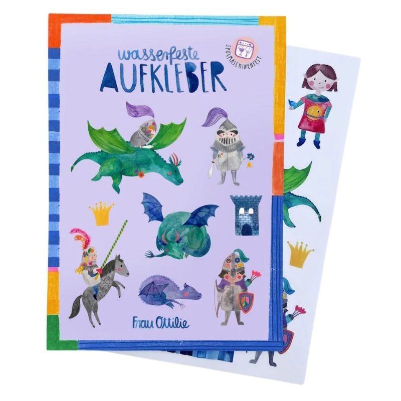 Wasserfeste Sticker Ritter bunt
