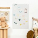 Magnettafel Rechteck grau beige
