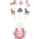 Cupcake Topper & Wrapper Pferde