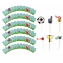 Cupcake Topper & Wrapper Fussball