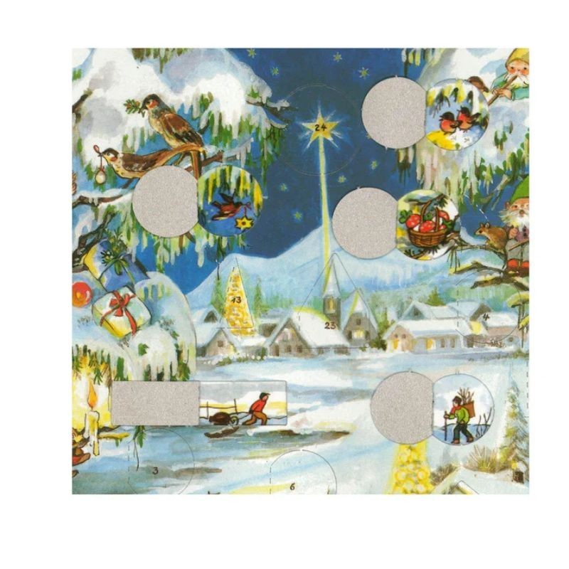 Adventskalender Winterliches Dorf