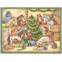 Adventskalender Pferde im Stall