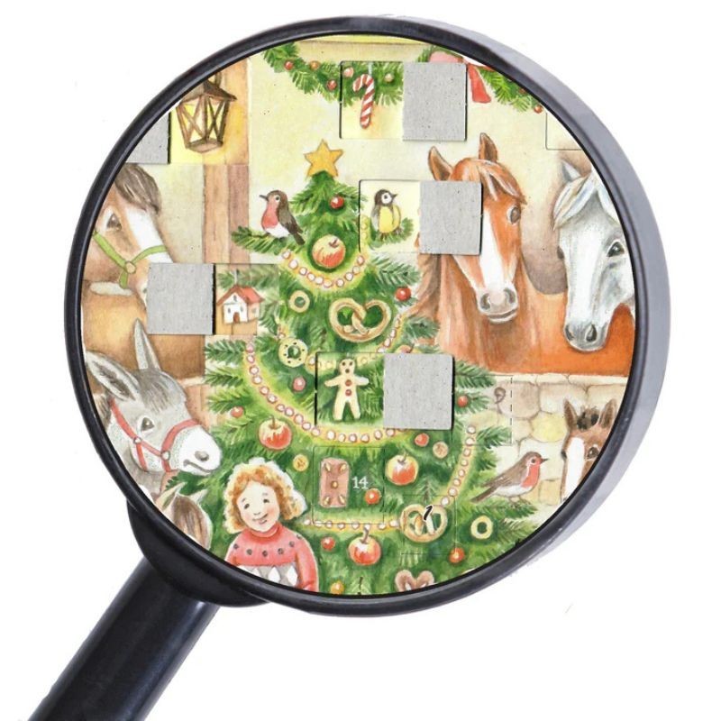 Adventskalender Pferde im Stall