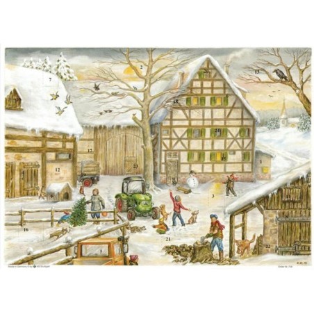 Adventskalender Winter auf dem Bauernhof