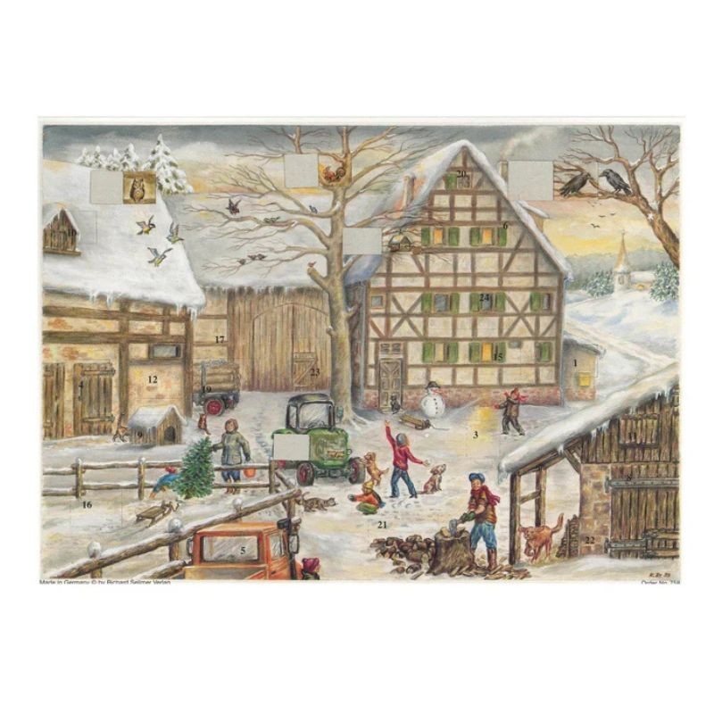 Adventskalender Winter auf dem Bauernhof