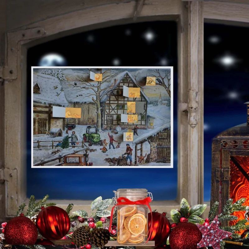 Adventskalender Winter auf dem Bauernhof