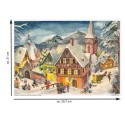 Adventskalender Verschneites Dorf
