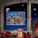Adventskalender Verschneites Dorf