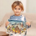 Adventskalender Verschneites Dorf
