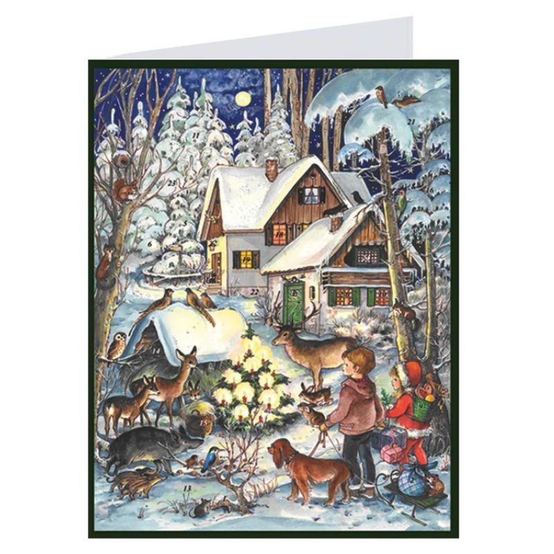 Adventskalender Winter bei den Tieren Mini