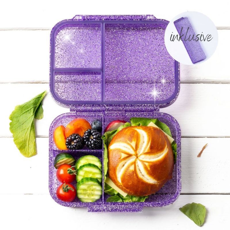 Znünibox Lekkabox Glamour Mini glitzer lila