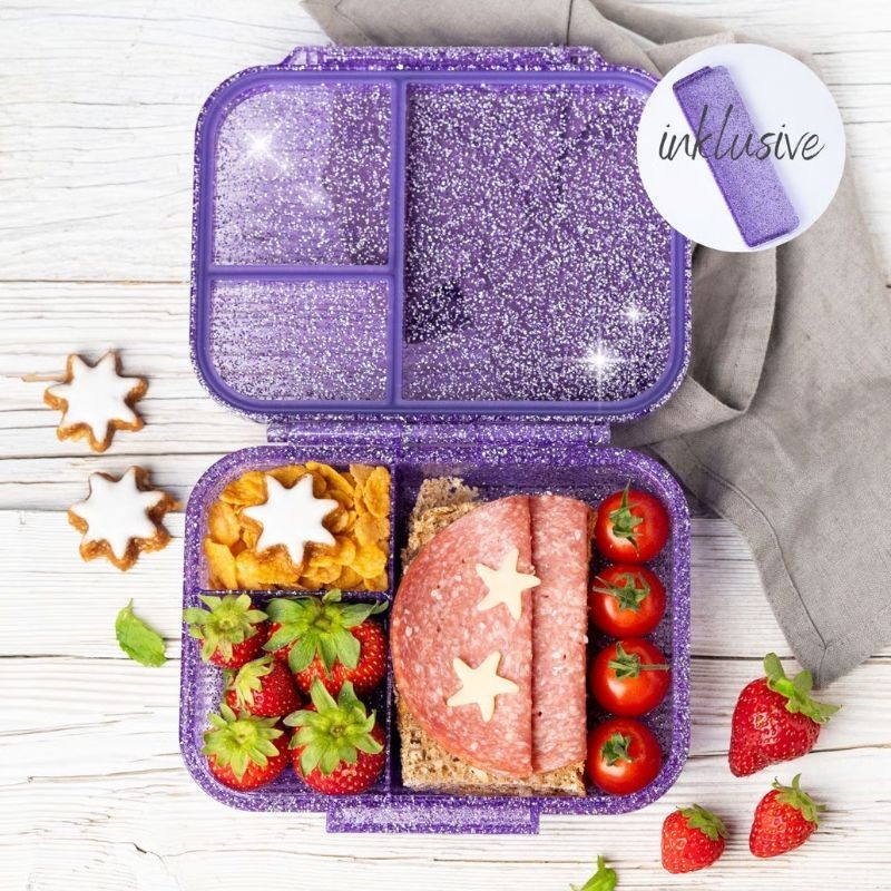 Znünibox Lekkabox Glamour Mini glitzer lila