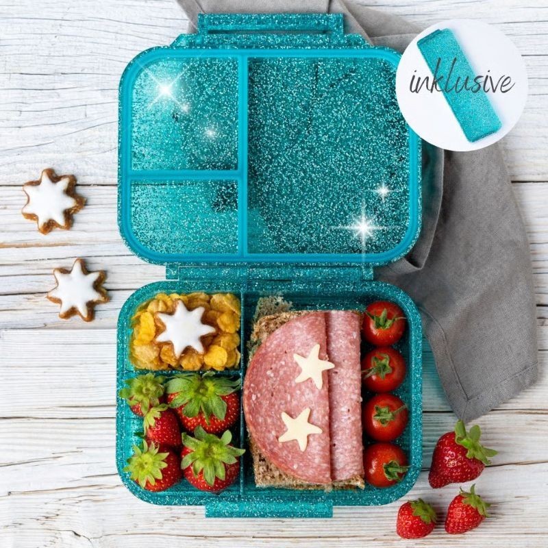 Znünibox Lekkabox Glamour Mini glitzer petrol