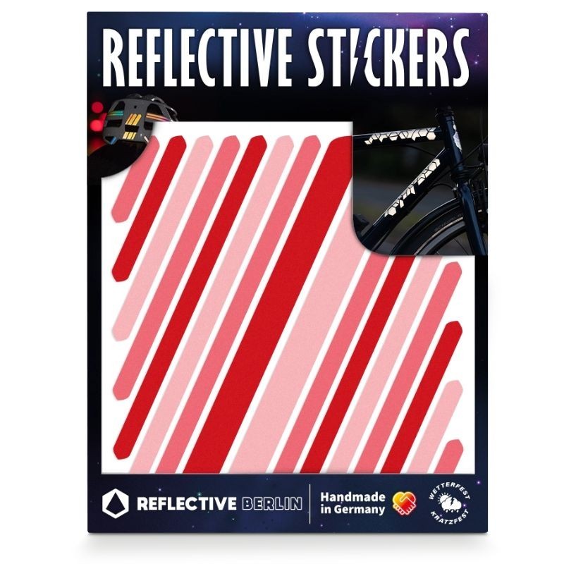 Reflektierende Sticker Universal rot