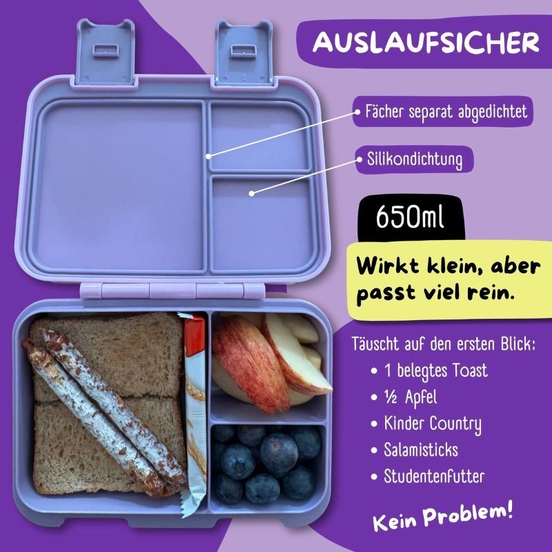 Znünibox Bearfoot Compact violett
