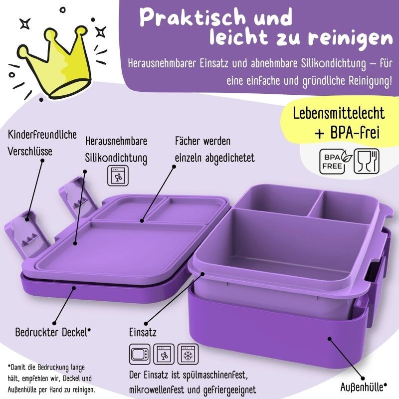Znünibox Bearfoot Compact Einhorn Glow
