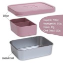 Lunchbox Edelstahl rosa