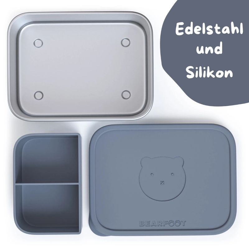 Lunchbox Edelstahl blau