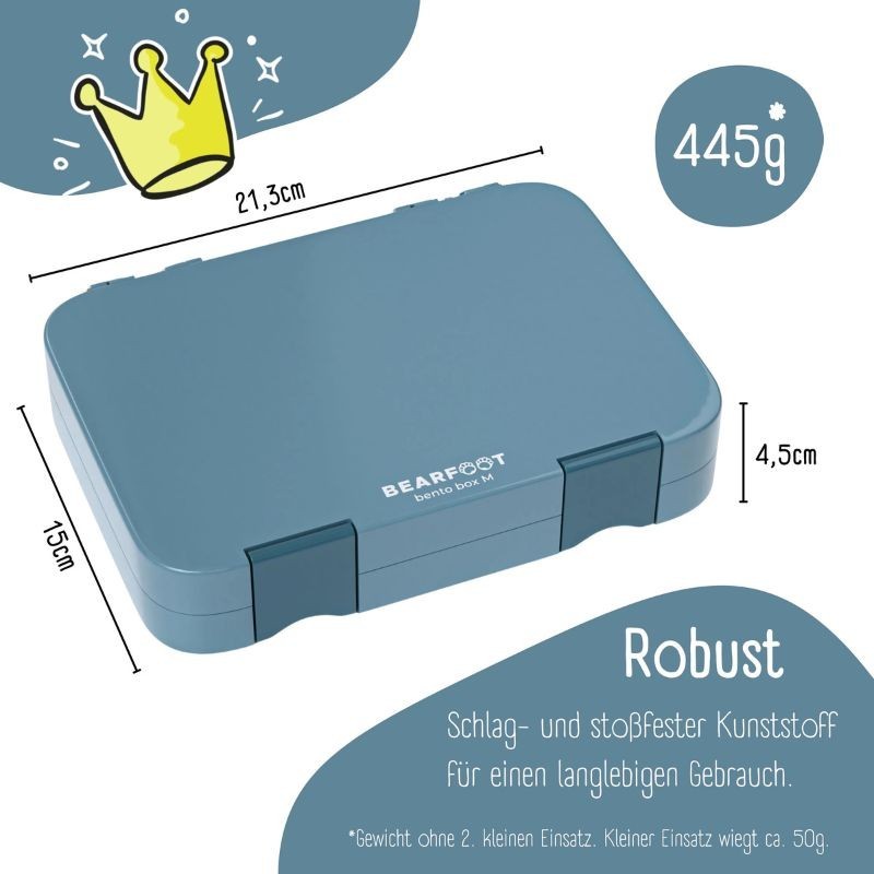 Znünibox Bearfoot Bento blau