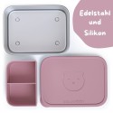 Lunchbox Edelstahl rosa gross