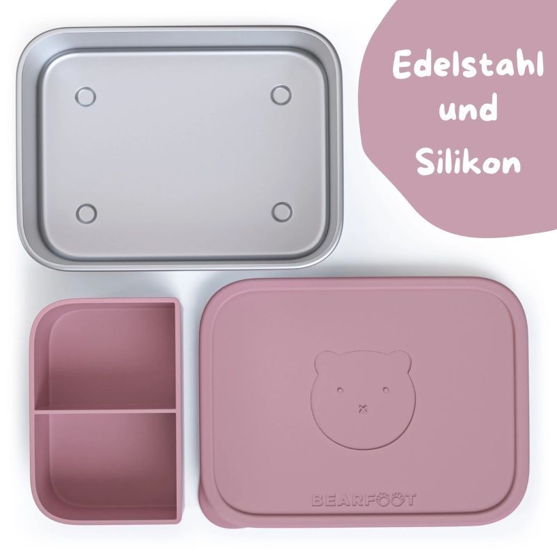 Lunchbox Edelstahl rosa gross