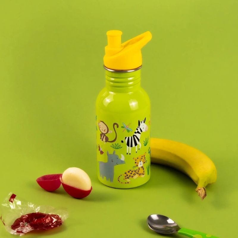 Trinkflasche Edelstahl Dschungel