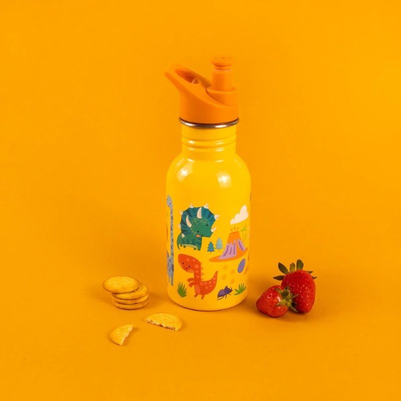 Trinkflasche Edelstahl Dinosaurier