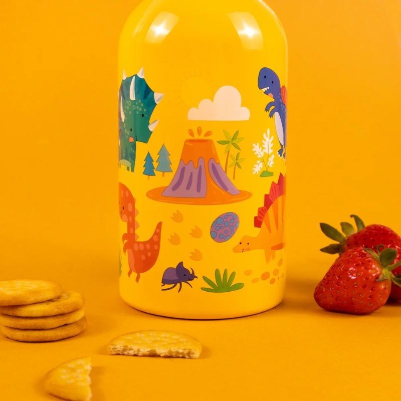 Trinkflasche Edelstahl Dinosaurier