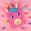 Notizbuch Einhorn Plüsch