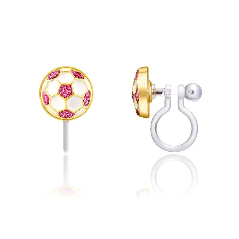 Ohrringe Ohrclips Fussball