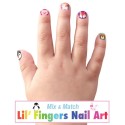 Nagelsticker Tiere bunt