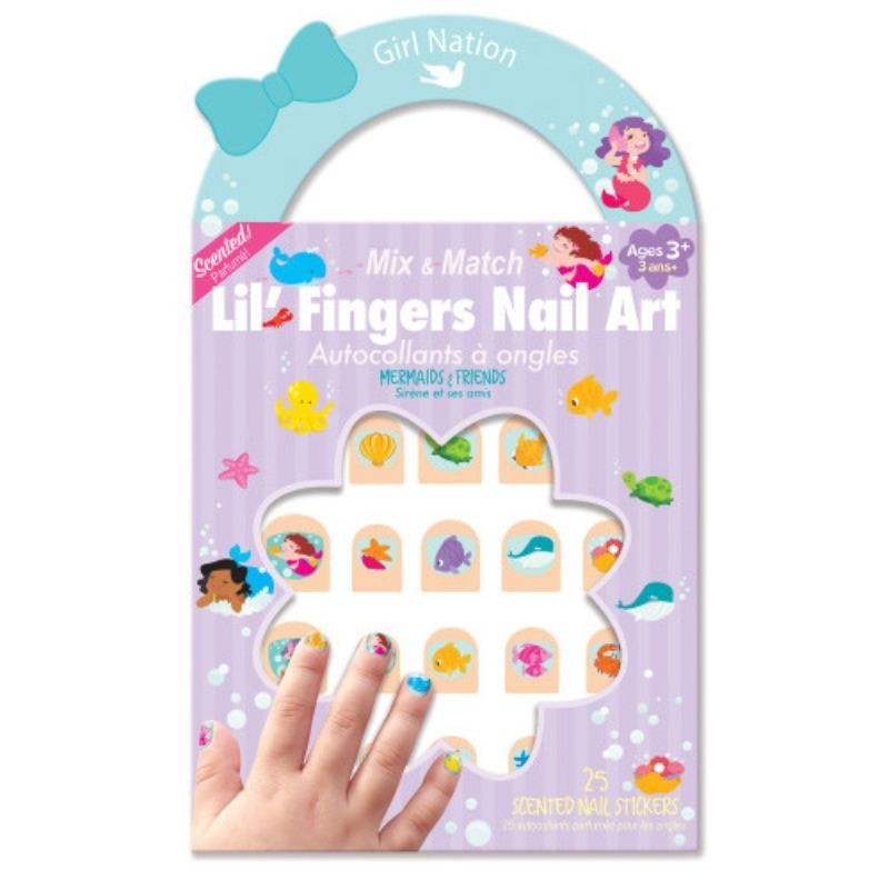 Nagelsticker Meerjungfrau & Freunde