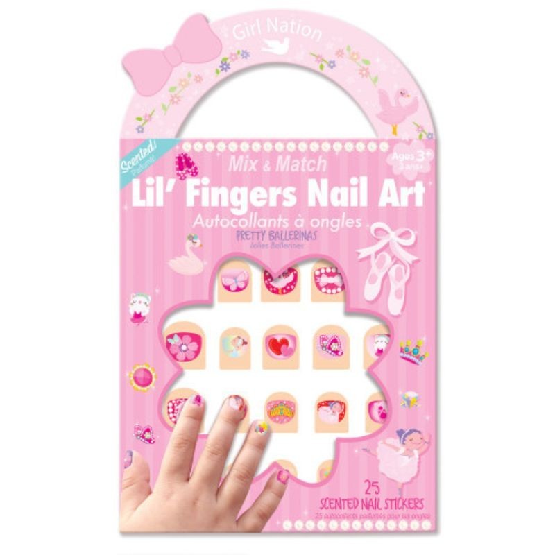 Nagelsticker Ballerina bunt