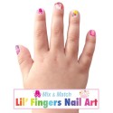 Nagelsticker Ballerina bunt