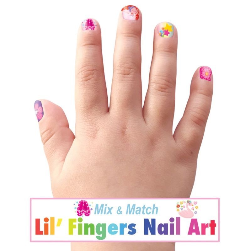 Nagelsticker Ballerina bunt
