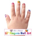 Nagelsticker Frühling bunt
