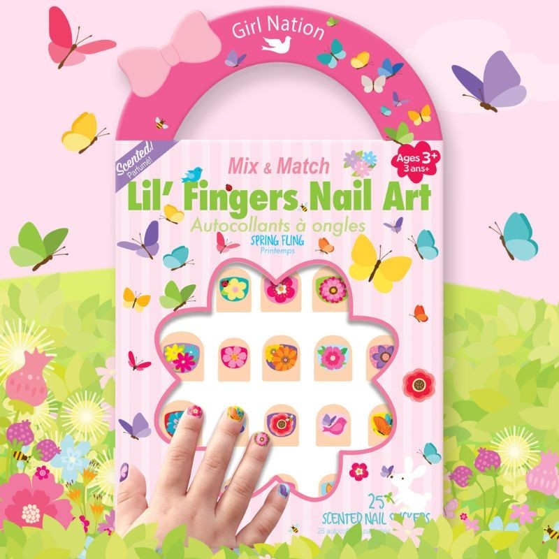 Nagelsticker Frühling bunt