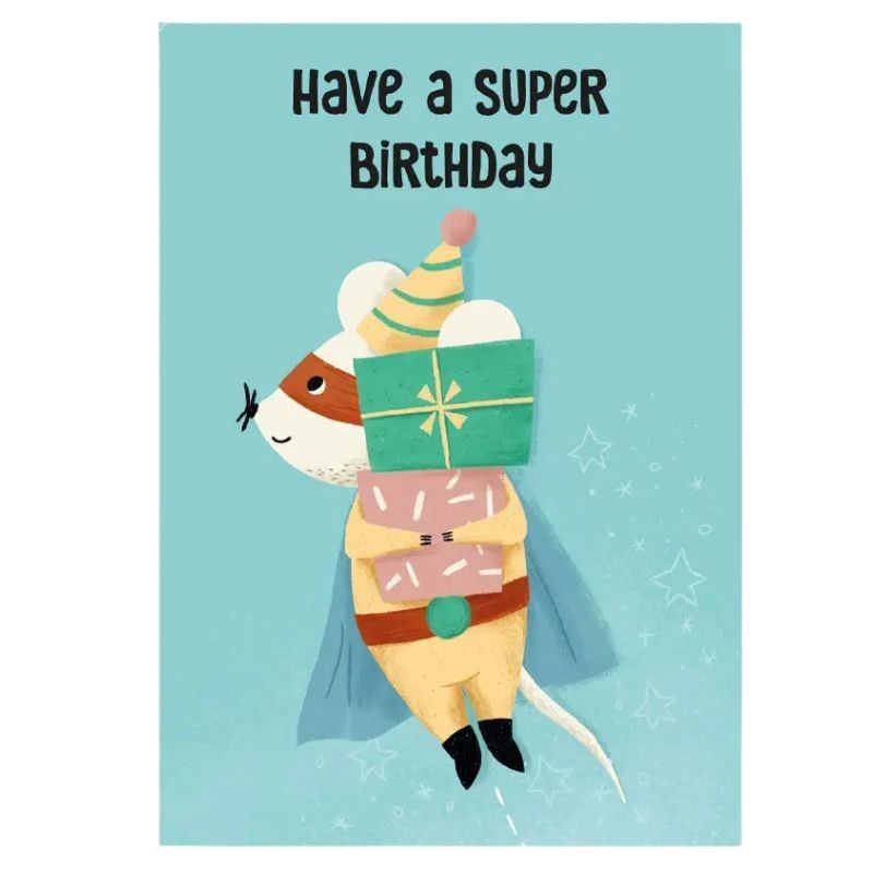 Geburtstagskarte Super Birthday