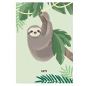 Postkarte Happy Faultier