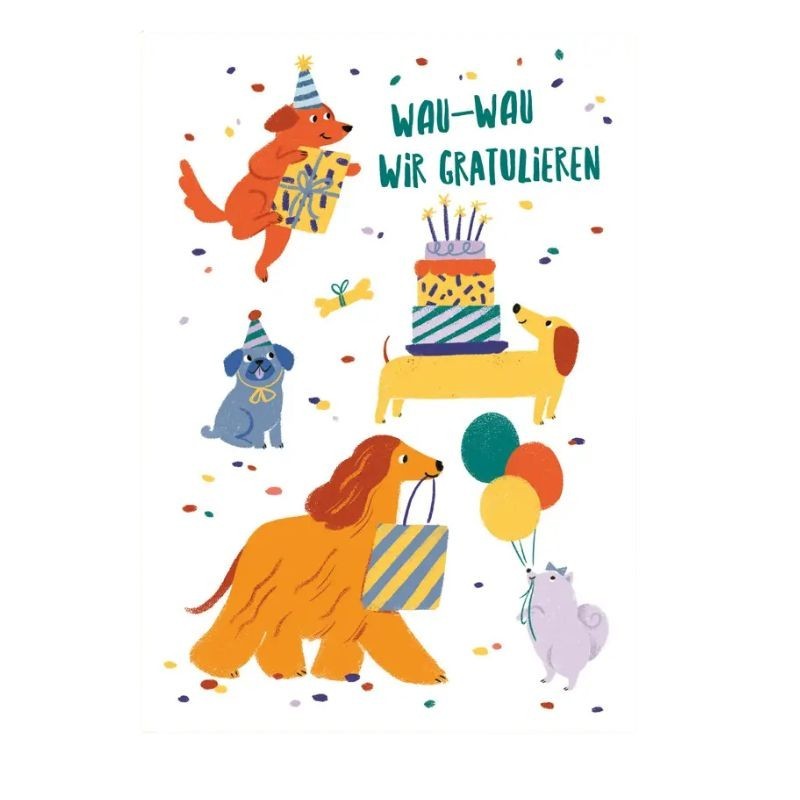 Geburtstagskarte Hunde