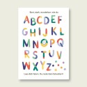 Postkarte Kunterbuntes ABC