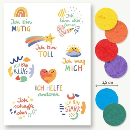 Postkarte Affirmationen Saatkonfetti
