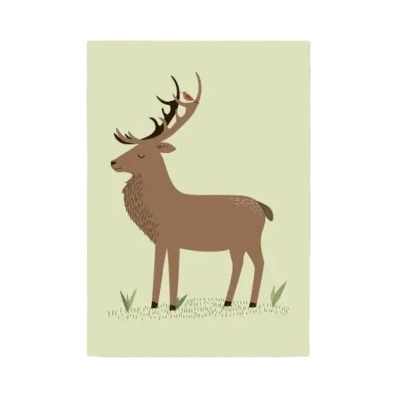 Postkarte Hirsch