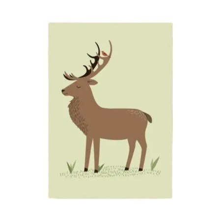 Postkarte Hirsch