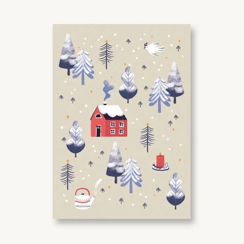 Postkarte Hygge Winterzeit