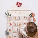 Adventskalender mit Stofftaschen