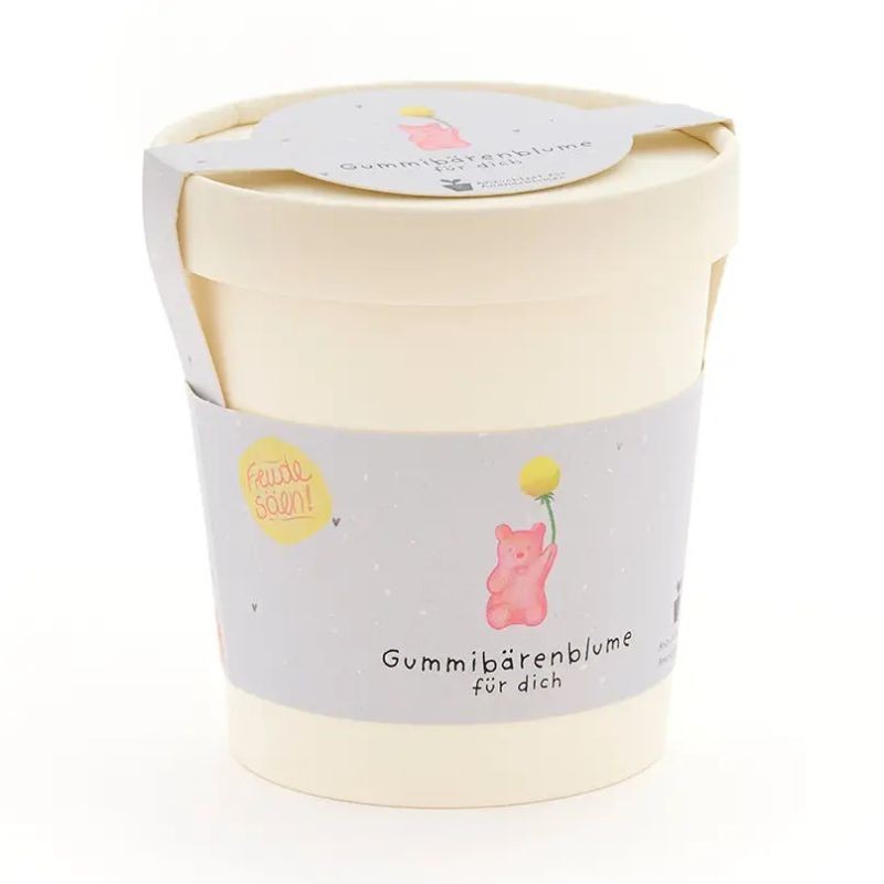 Gummibärenblume aus dem Becher
