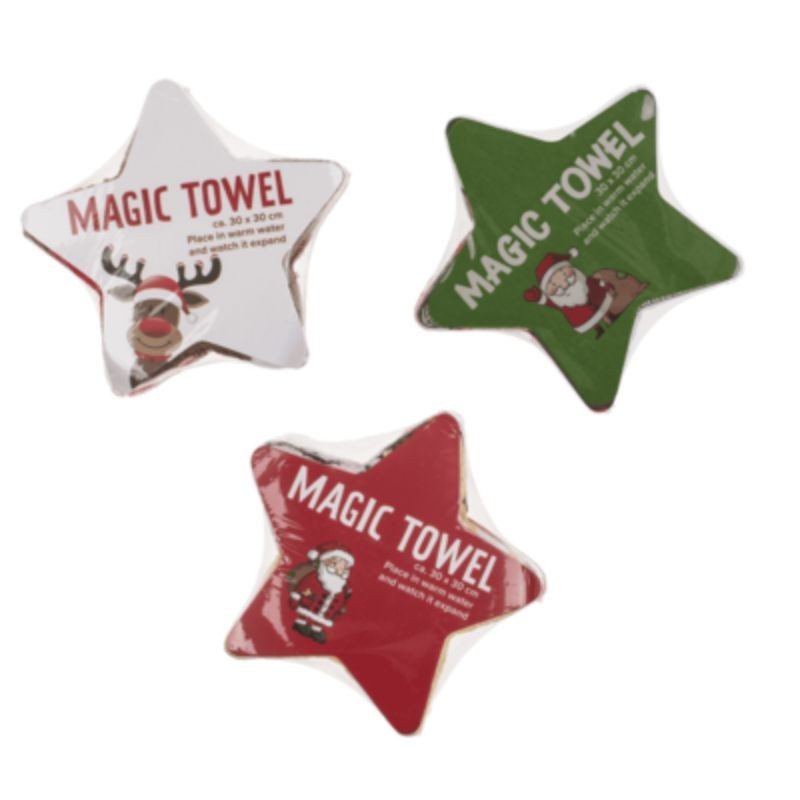 Waschlappen Zauberhandtuch Weihnachten