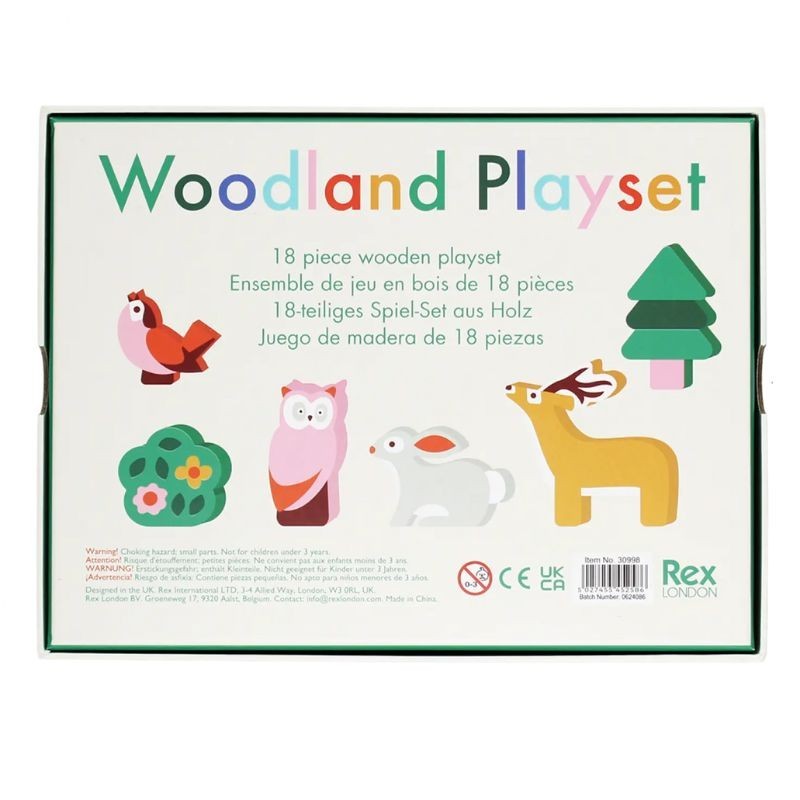 Spielset Waldtiere aus Holz